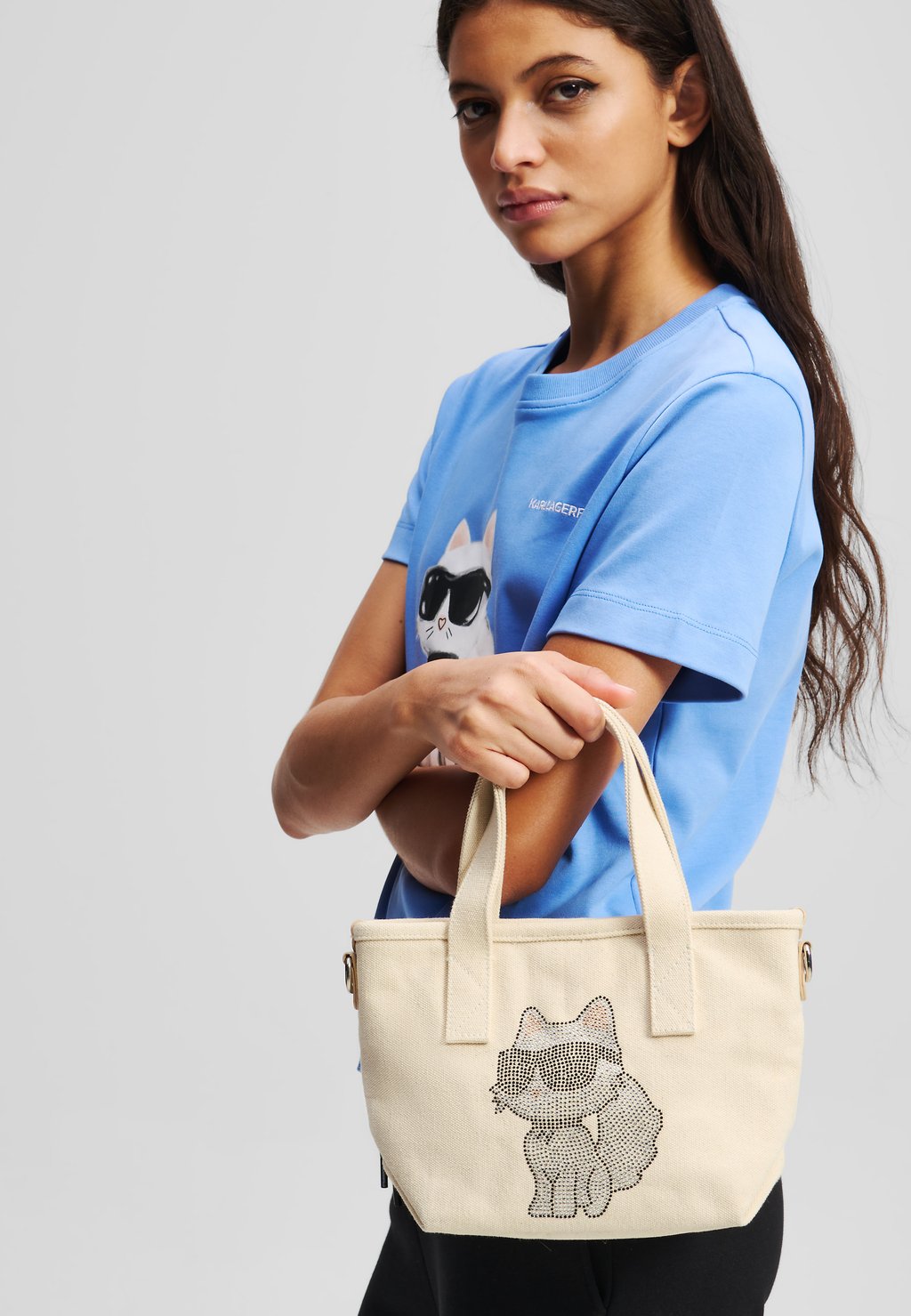 

Сумка-тоут IKON CHOUP SM SHOPPER KARL LAGERFELD, бежевый
