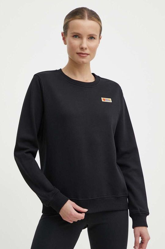 

Хлопковая толстовка Vardag Sweater Fjallraven, черный