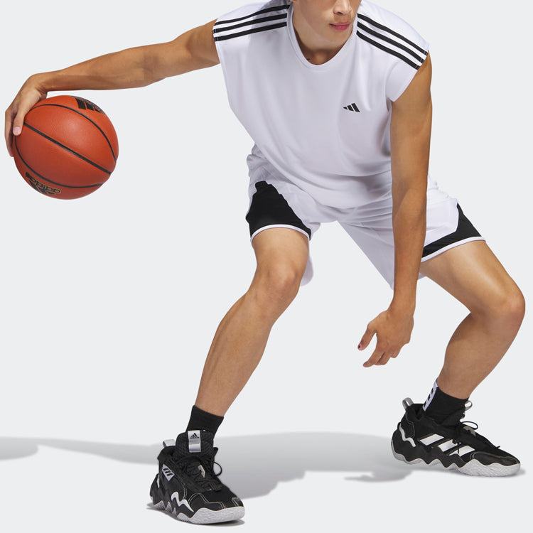 Спортивный топ adidas All-World Sleeveless Tank Top 'White Black' IC2468, белый — фото 4