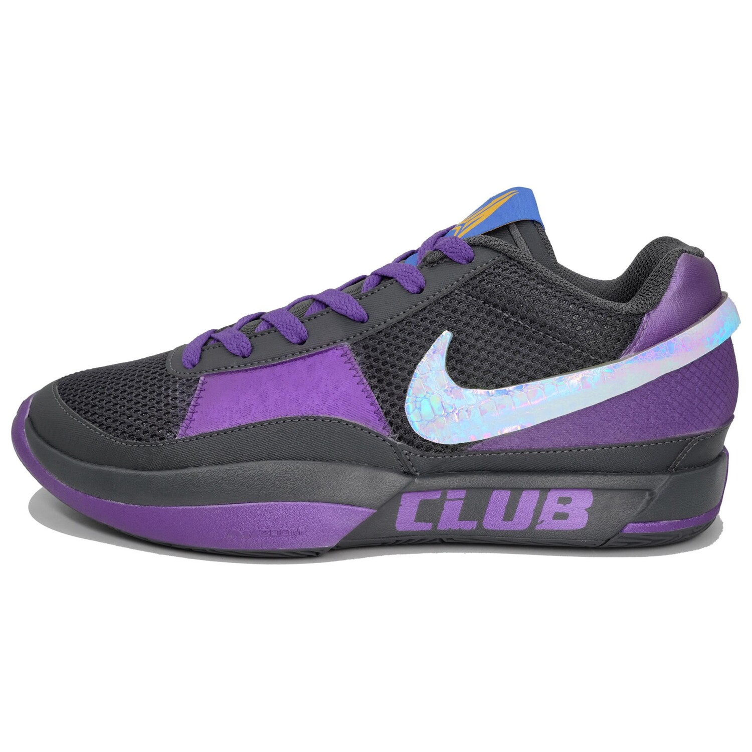 

Баскетбольные кроссовки Ja 1 мужские с низким верхом, черные/фиолетовые Nike