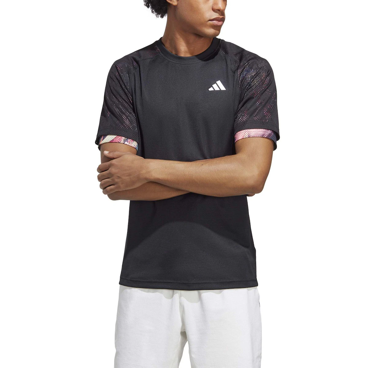 

Мужская теннисная рубашка Adidas MEL, черный
