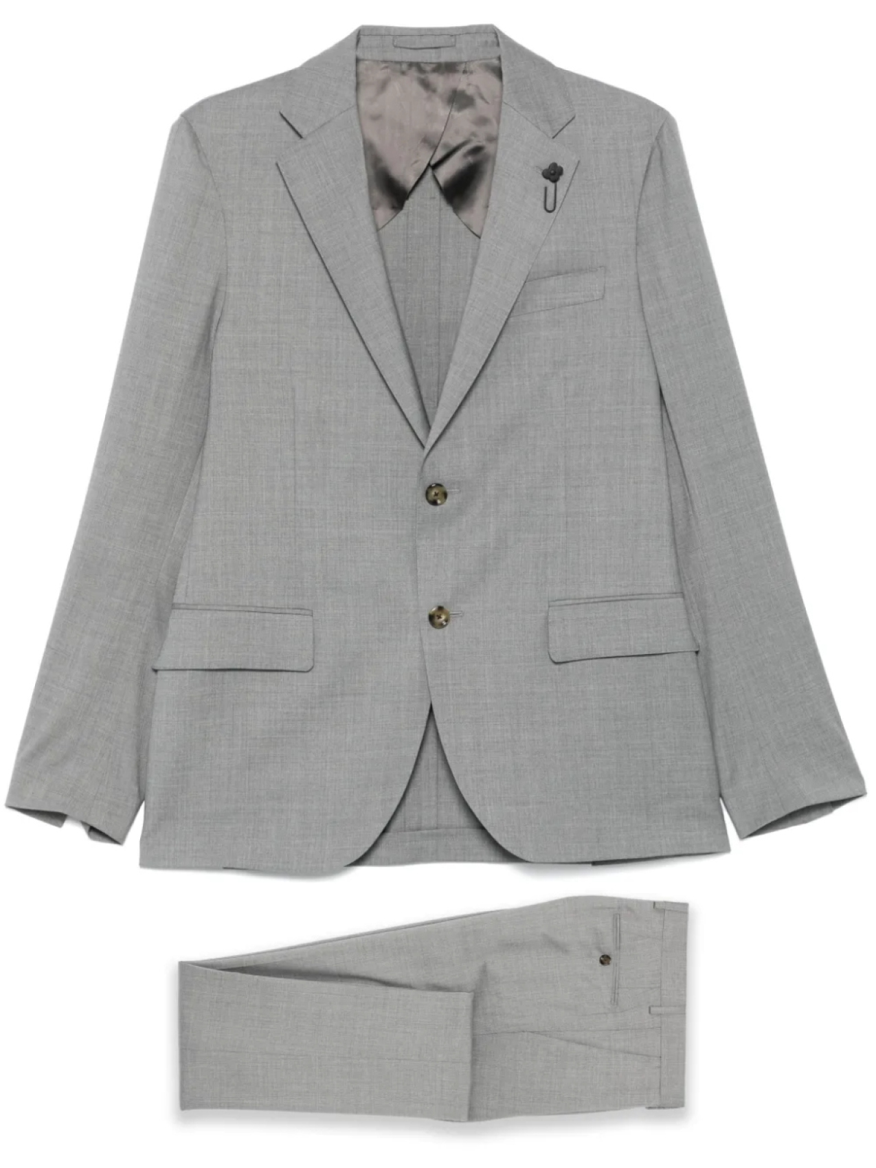 

Шерстяной костюм Lardini, серый