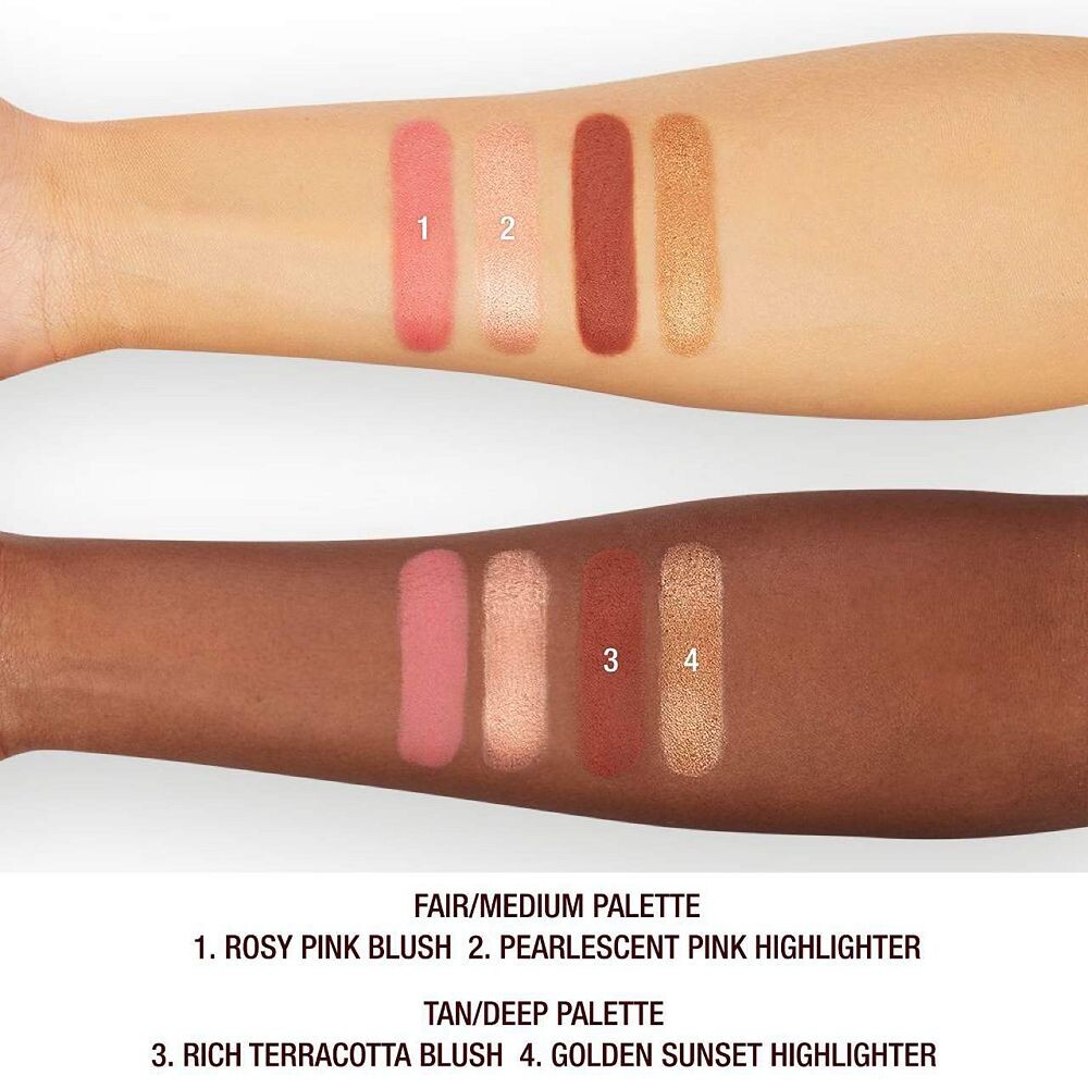 Мини-палетка для лица Charlotte Tilbury Hollywood Blush & Glow, light medium — фото 4