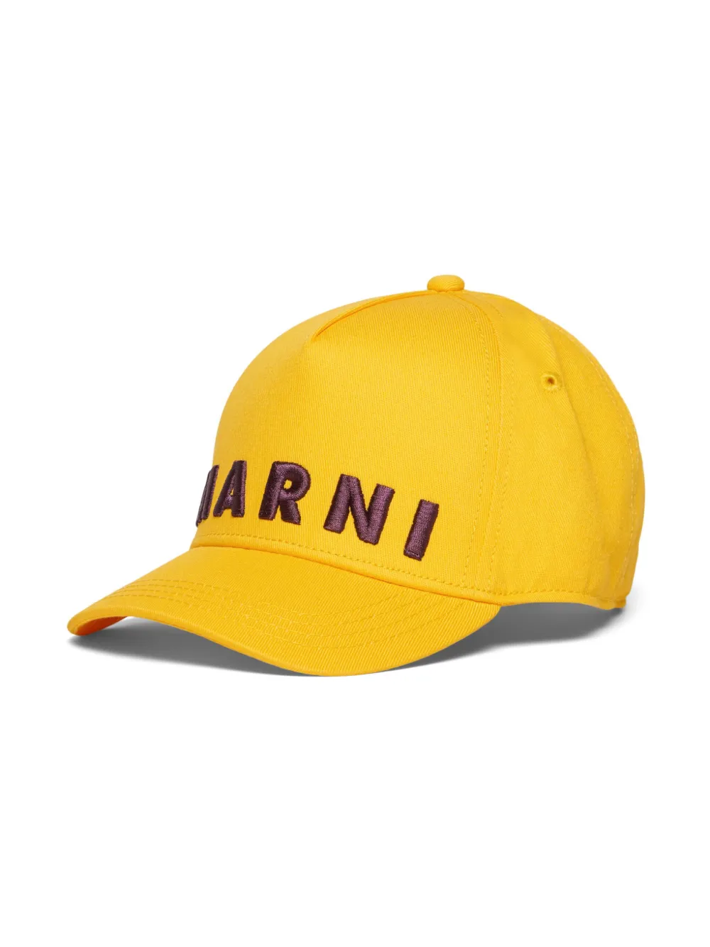 

Кепка с вышитым логотипом Marni Kids, желтый