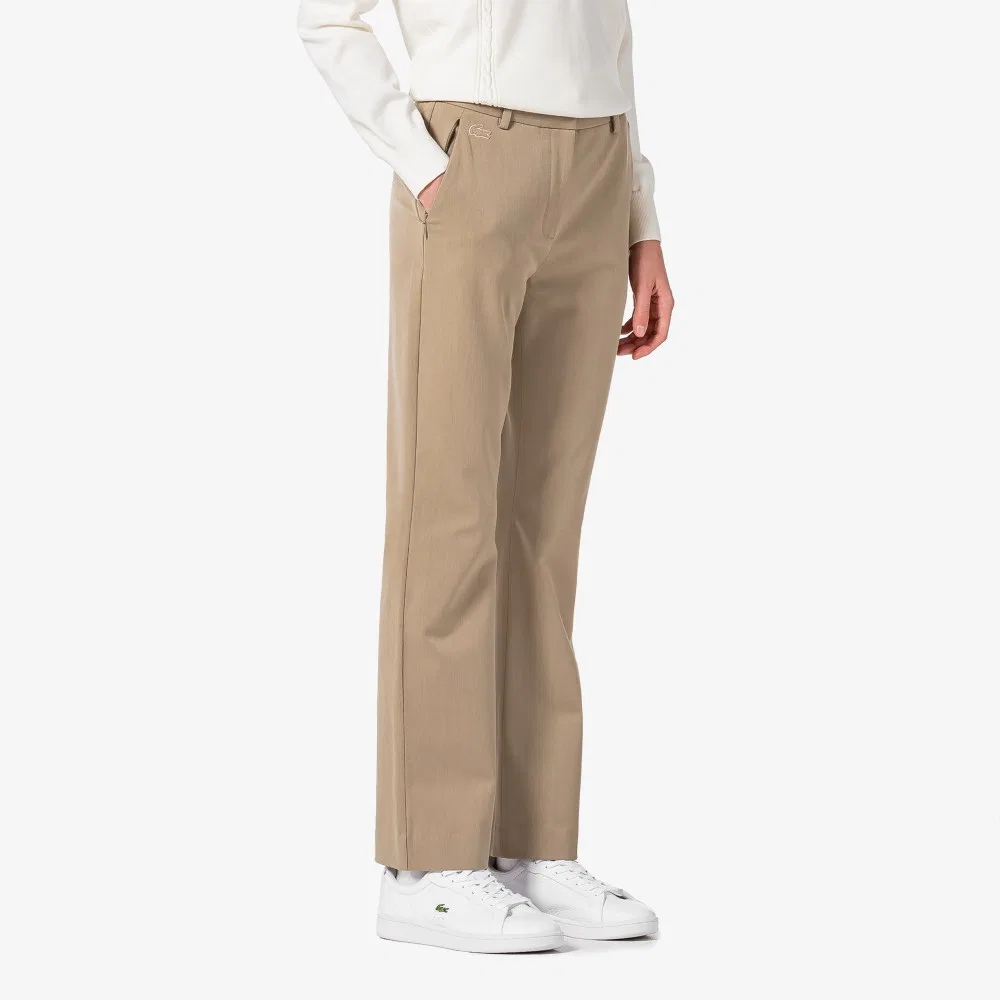 Брюки женские Lacoste Буткат, бежевые — фото 2