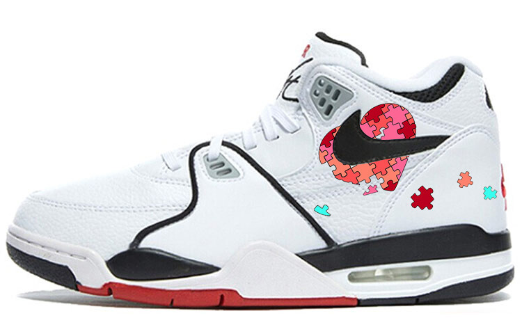

Кроссовки Nike Air Flight 89 Vintage Basketball Shoes Unisex Mid-top White/Black/Red, белый