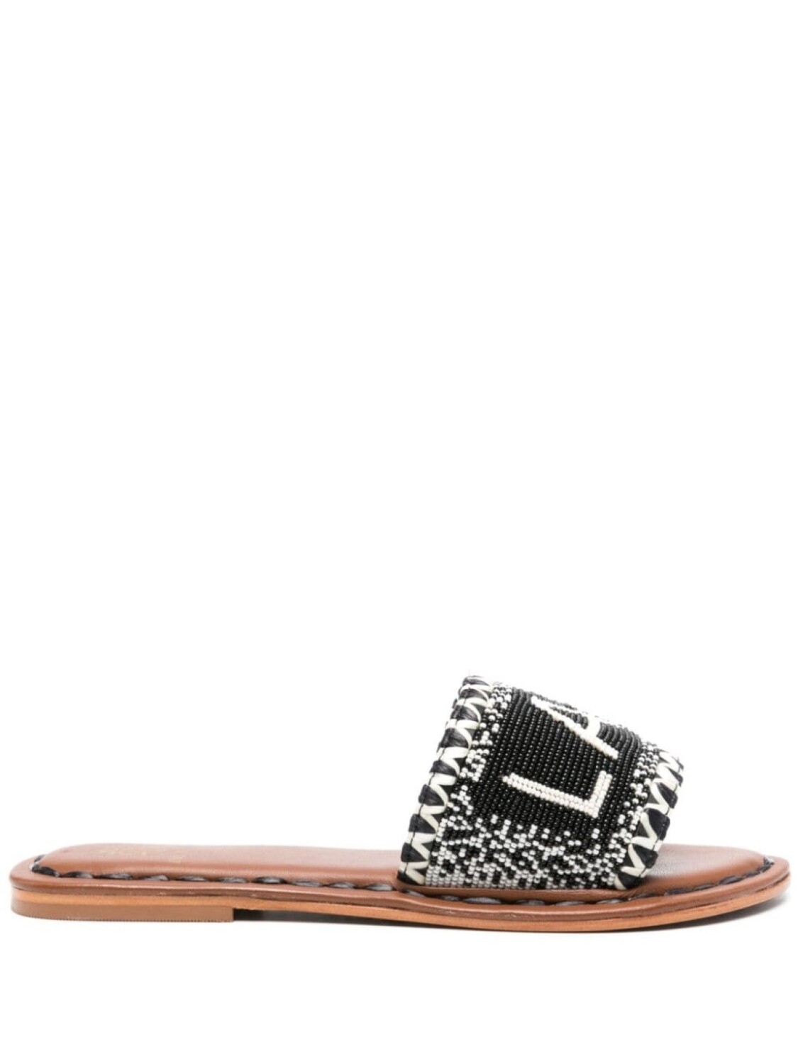 Сандалии с бусинами DE SIENA SHOES, черный