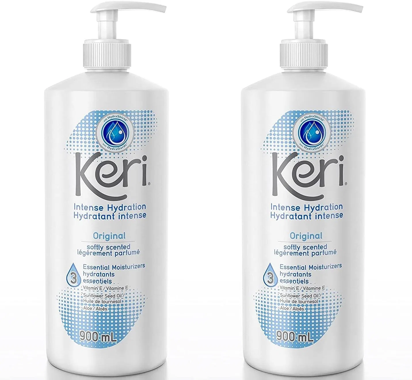 Лосьон для тела увлажняющий Keri Original Intense Hydration, 2 шт., 900 мл — фото 3