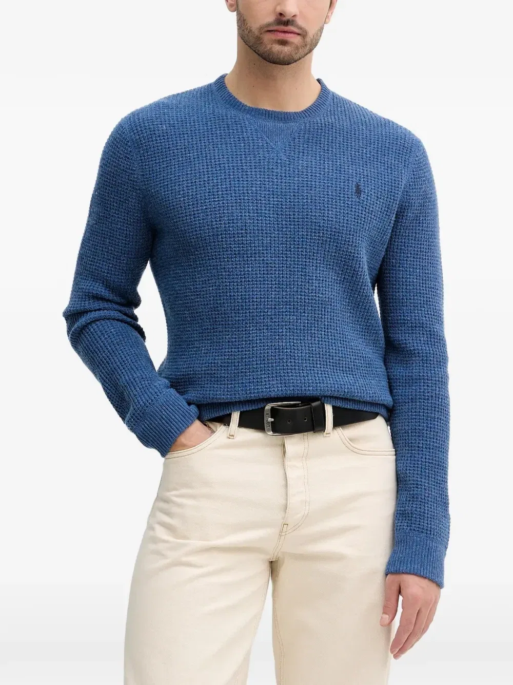 Фактурный джемпер POLO RALPH LAUREN, синий