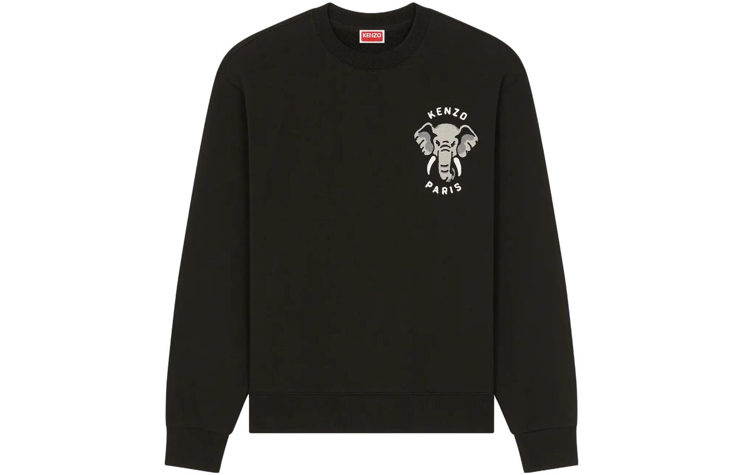 

Толстовка мужская Kenzo с принтом слона, черный