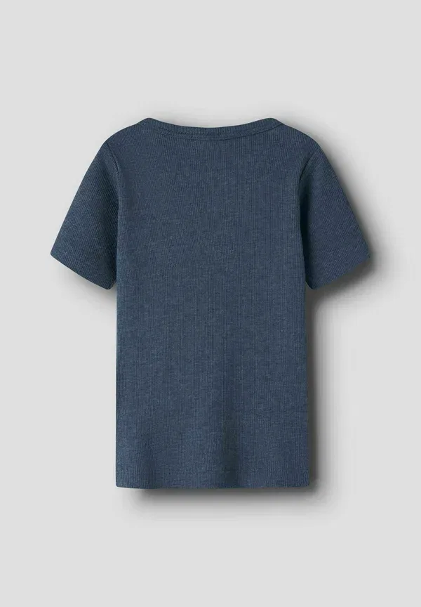 Футболка Name It Nmmkab ss top noos basic t-shirt, цвет винтажный индиго — фото 2