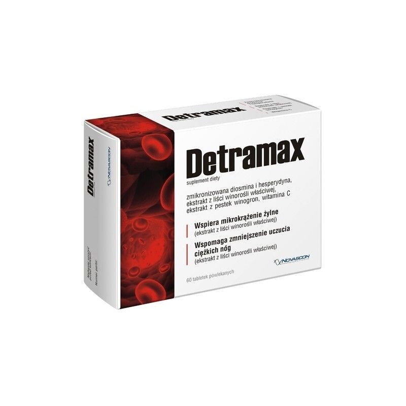 

Препарат, поддерживающий систему кровообращения Detramax Tabletki, 60 шт