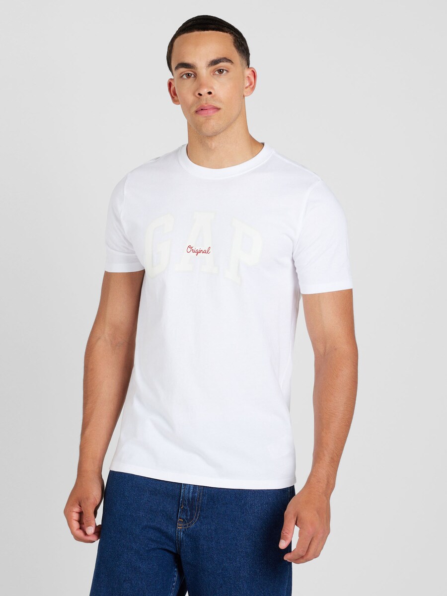 Классическая футболка GAP Shirt, белый — фото 2