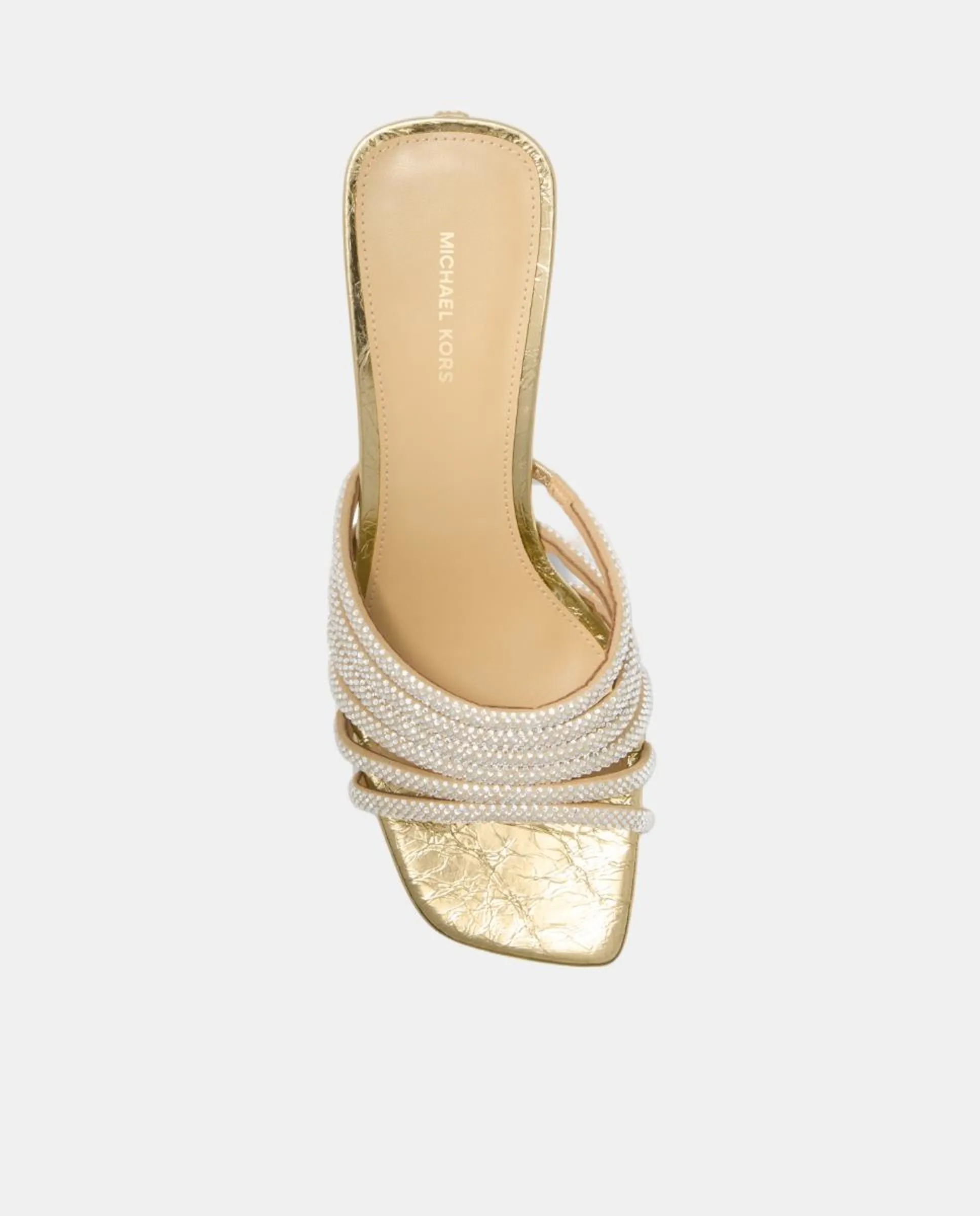 Женские сандалии без задника Haisley Kitten Michael Kors, золотой — фото 3