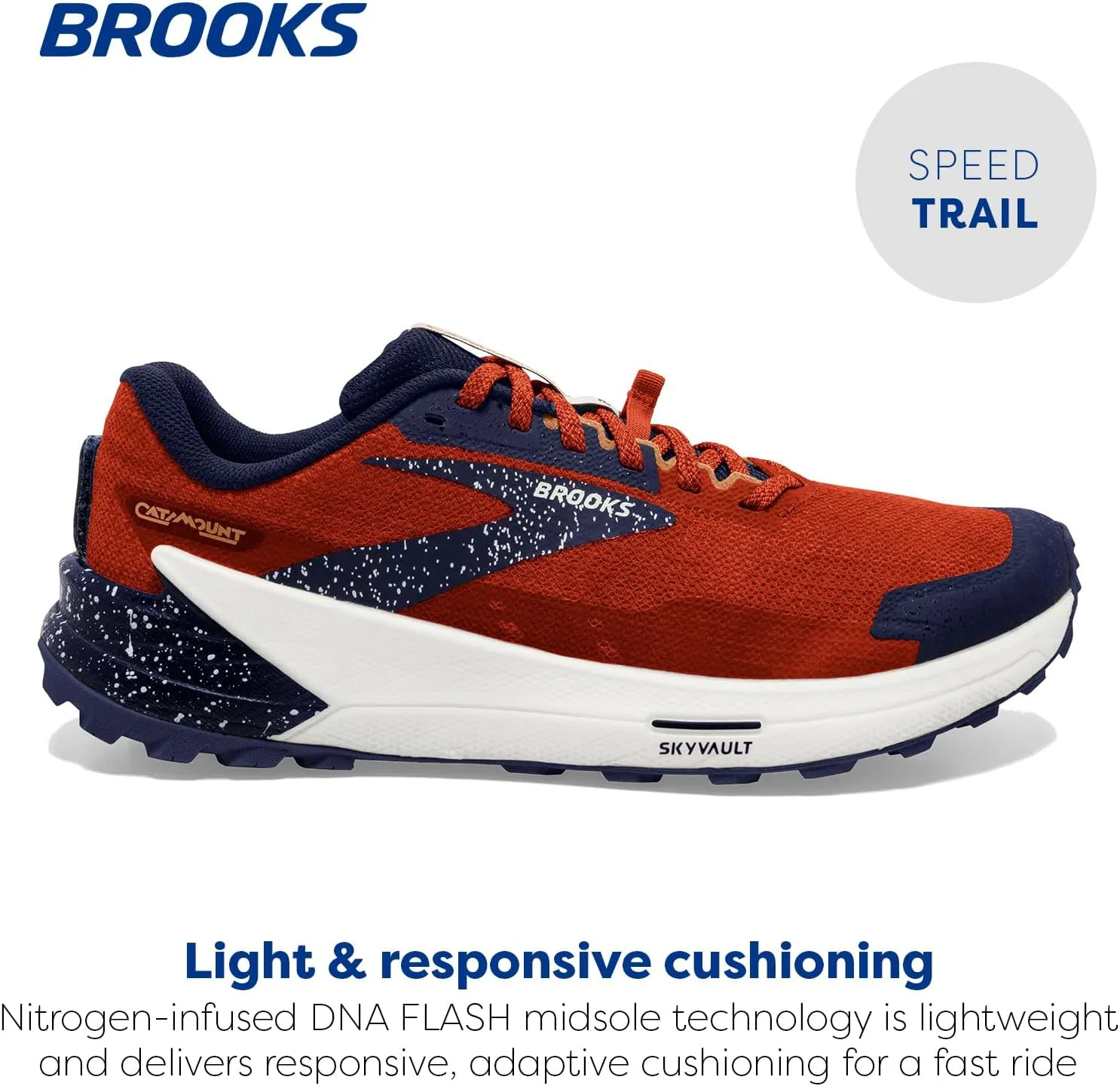 Мужские кроссовки Brooks Catamount 2, оранжевый — фото 2