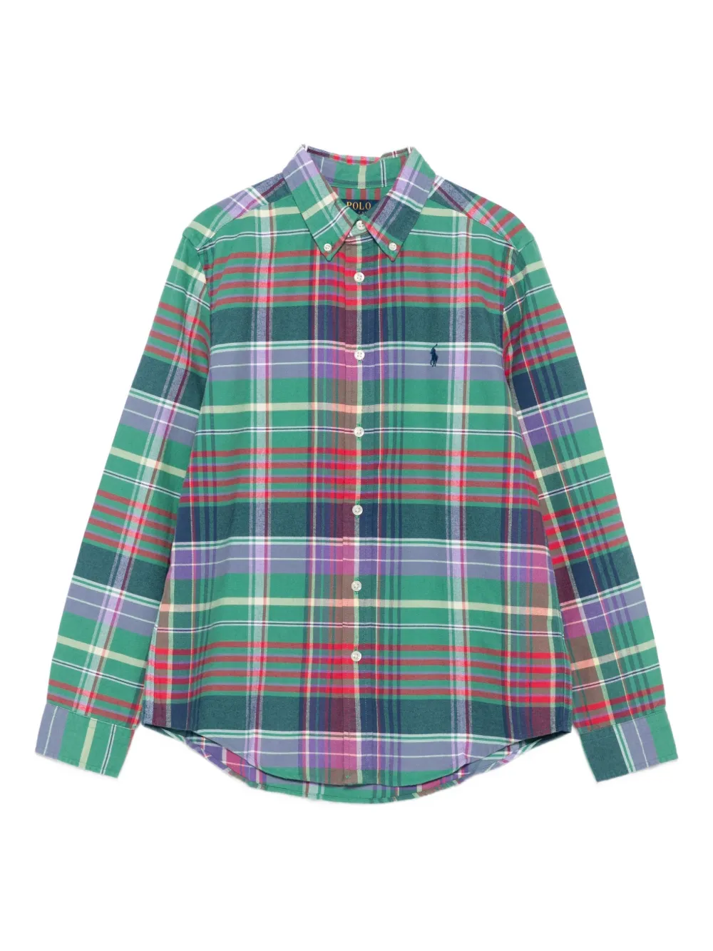 

Рубашка в клетку POLO RALPH LAUREN KIDS, зеленый