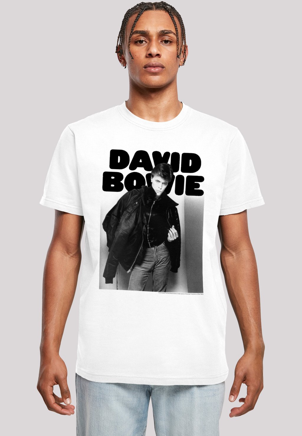 

Футболка с принтом DAVID BOWIE PHOTOGRAPH F4NT4STIC, белый
