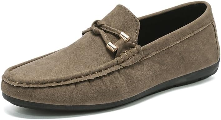 

Мокасины JIADELI для мужчин, замшевая верхняя часть, хаки