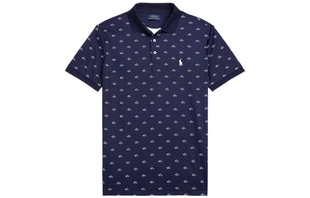 Футболка поло FW22 мужская темно-синяя Polo Ralph Lauren — фото 2