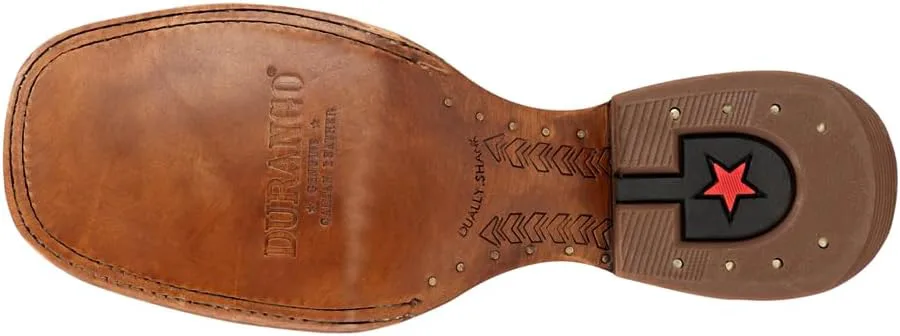 

Мужские ботинки Durango Prca с вышитым квадратным носком, на подъеме, средней высоты - коричневые