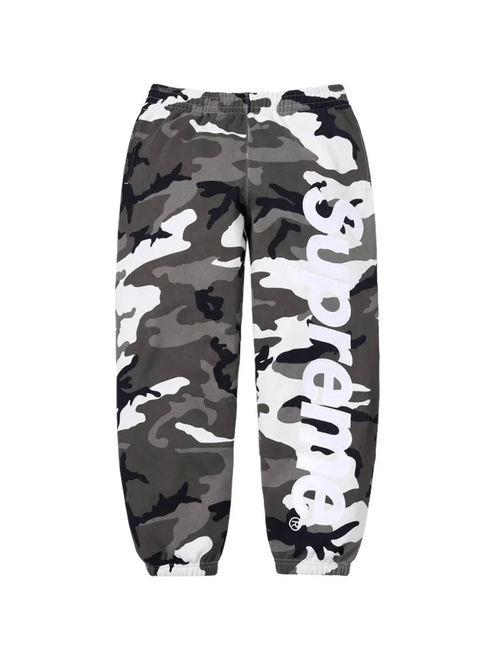 Камуфляжные спортивные штаны Supreme, черный