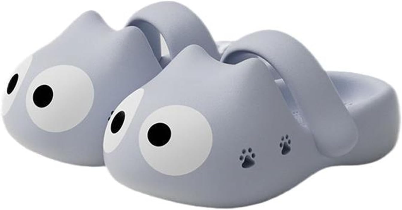 

Тапочки Zureto с большой мордочкой кошки, милые и забавные 3D тапочки с головой мультяшной кошки, домашние тапочки для женщин и мужчин, синий