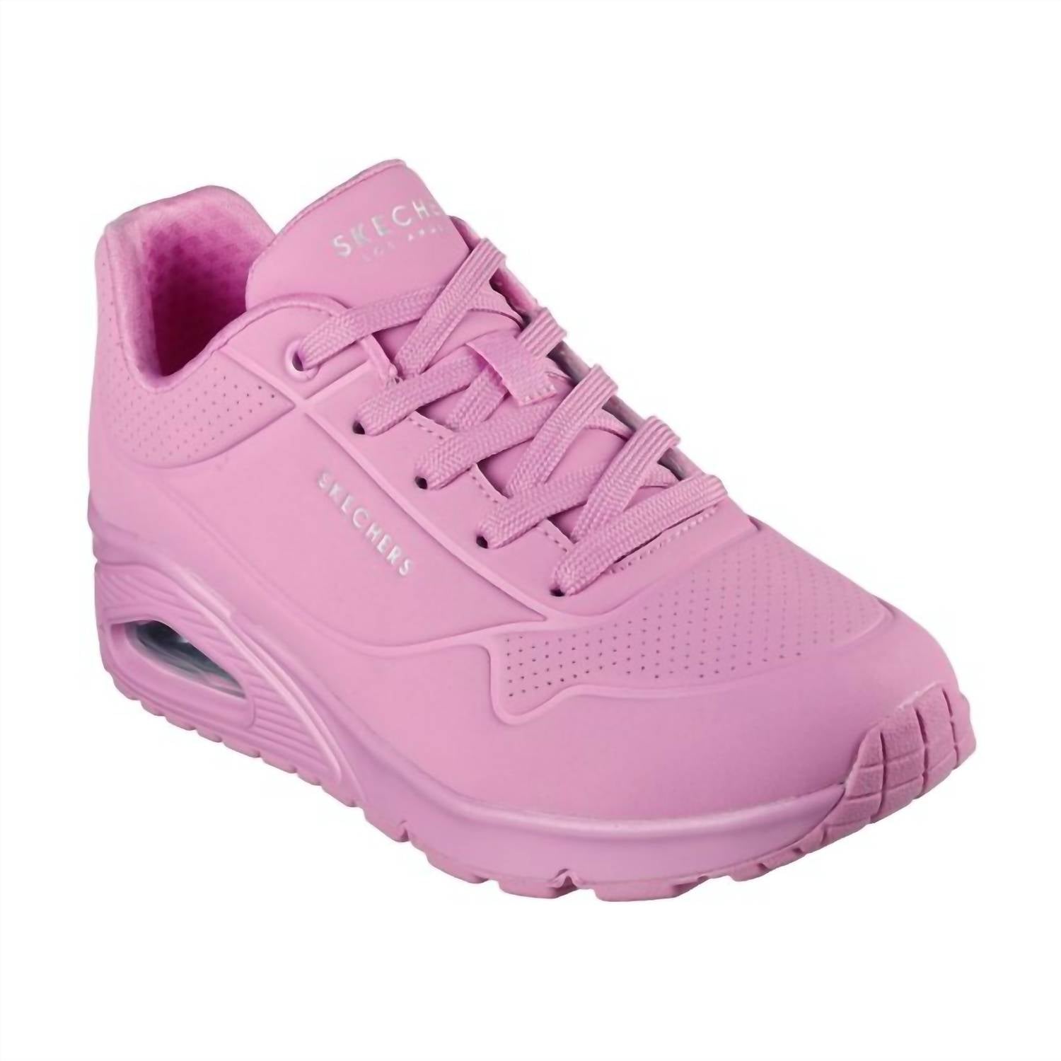 Женские кроссовки Uno Stand On Air розового цвета Skechers