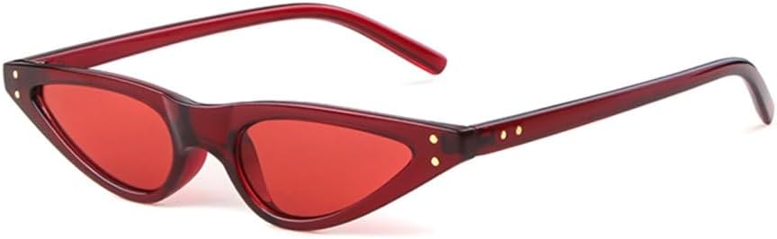 

Солнцезащитные очки «кошачий глаз» для женщин и мужчин, модные, стильные, маленькие, треугольные, женские солнцезащитные очки с защитой от УФ-излучения UV400 generic, C3