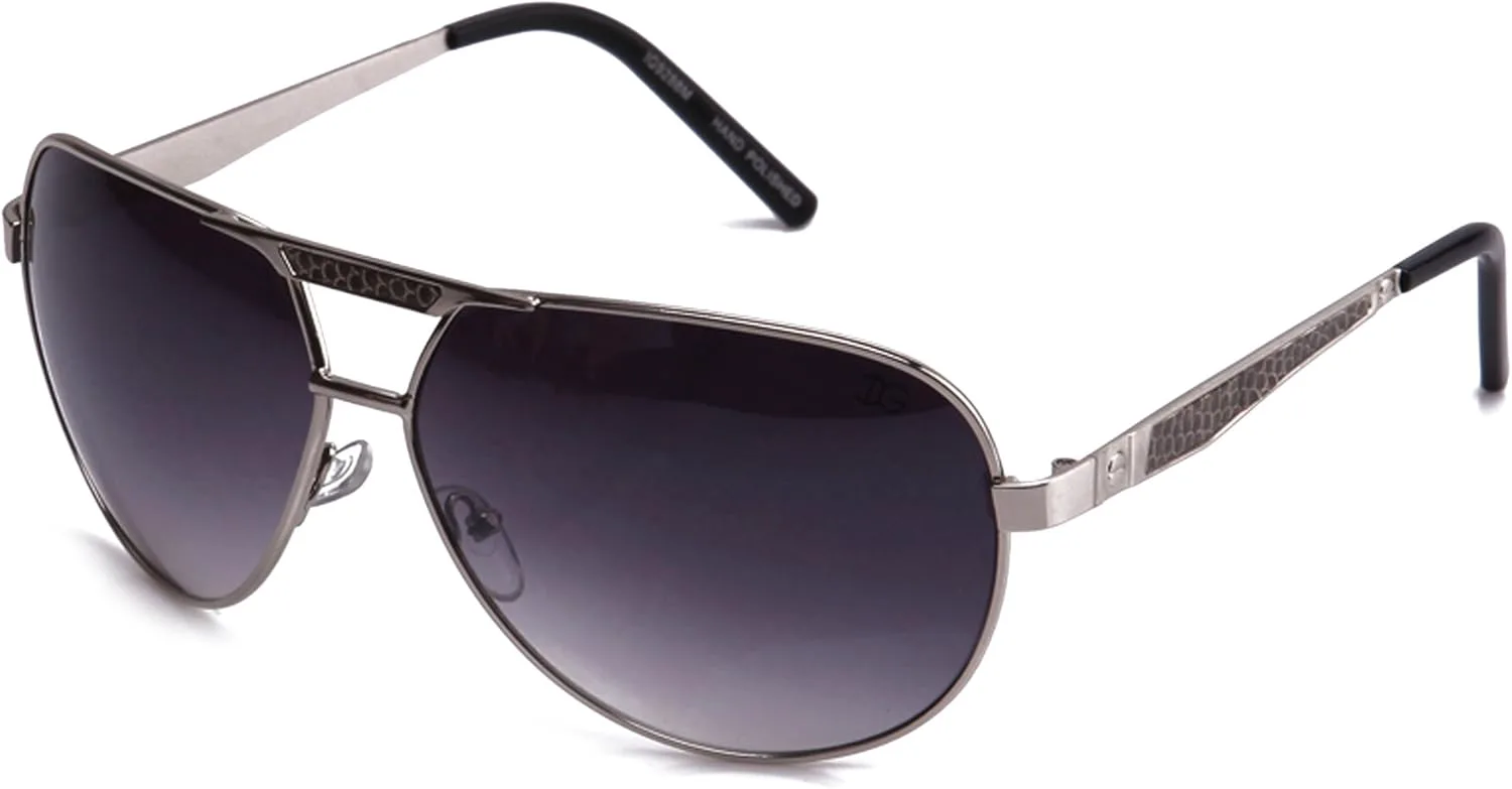 

Солнцезащитные очки-авиаторы большого размера, современный дизайн, градиентные линзы, защита от УФ-излучения Newbee Fashion Sunglasses, Silver/Grey/Black