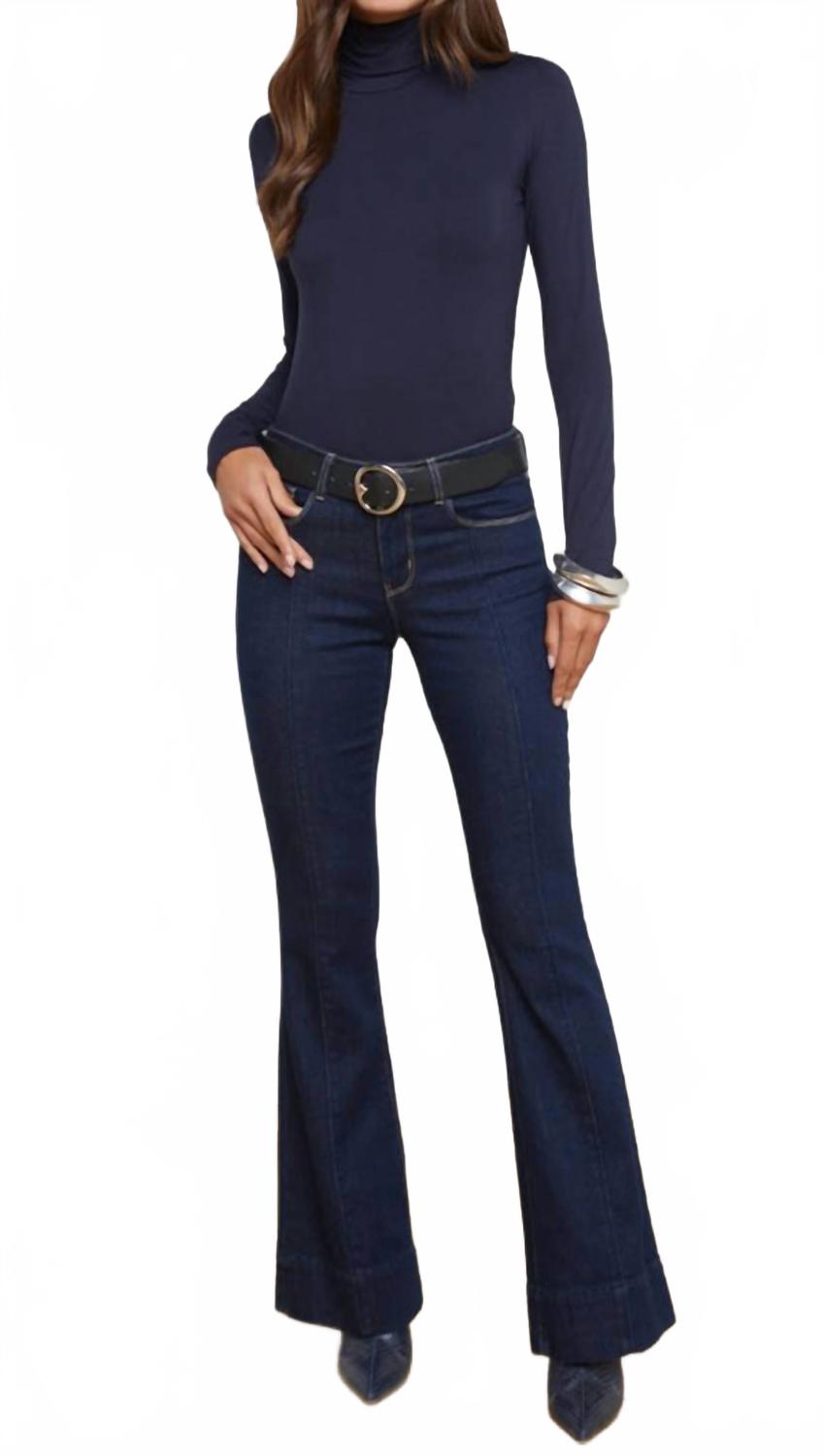 

Ленора Джинсы-клеш с рельефными швами в цвете Ковал L'Agence, Koval