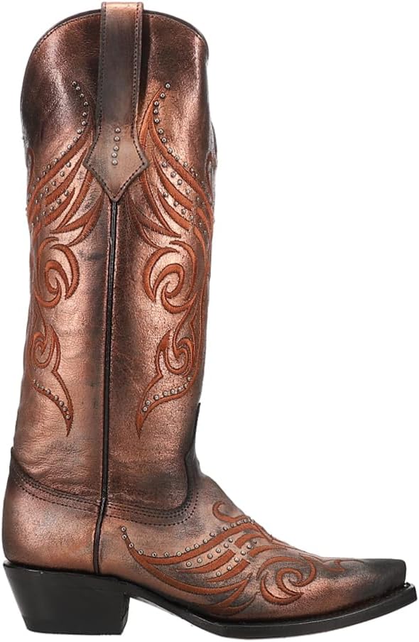 

Женские повседневные ботинки Ferrini Roughrider с вышивкой, заостренный носок, низкий каблук 1-2" - черные, красные Ferrini Italia, коричневый