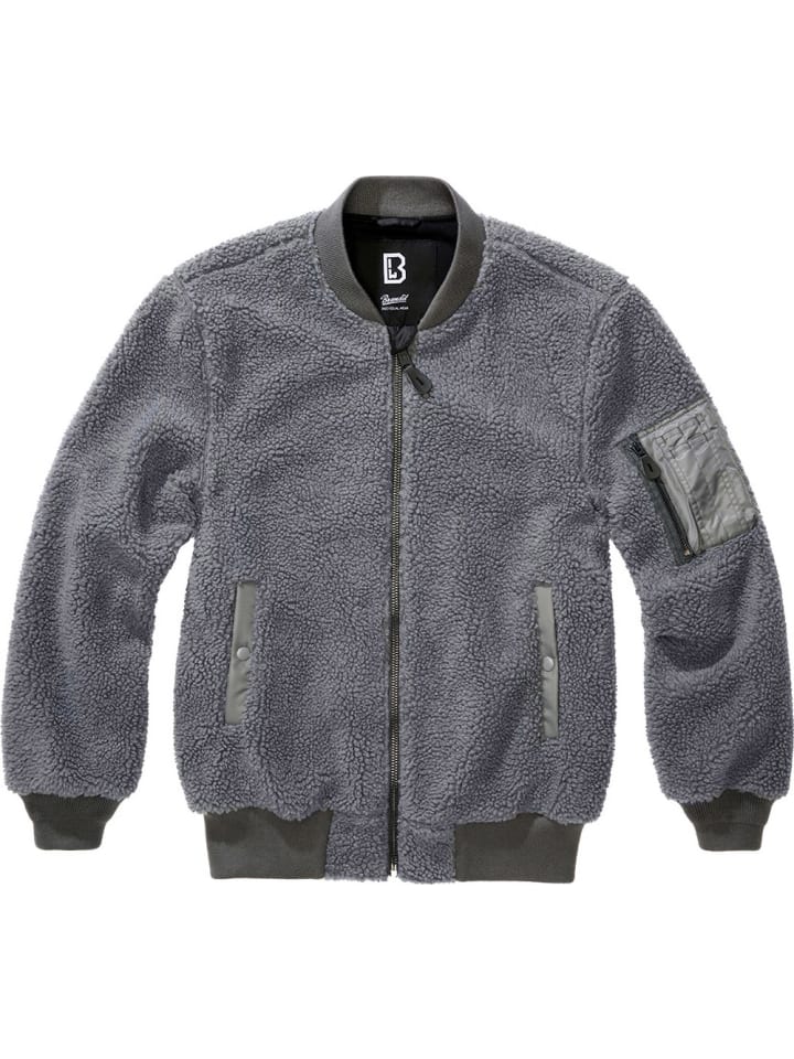 

Флисовая куртка MA1 Sherpa Jacket Brandit, серый