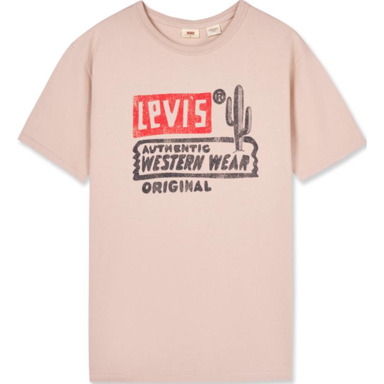 Футболка женская розовая Levis — фото 2