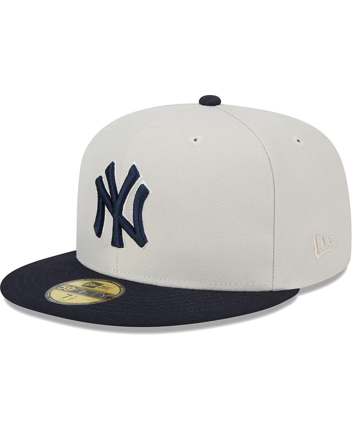 

Мужская серо-темно-синяя кепка New York Yankees World Class с нашивкой на спине 59FIFTY. New Era