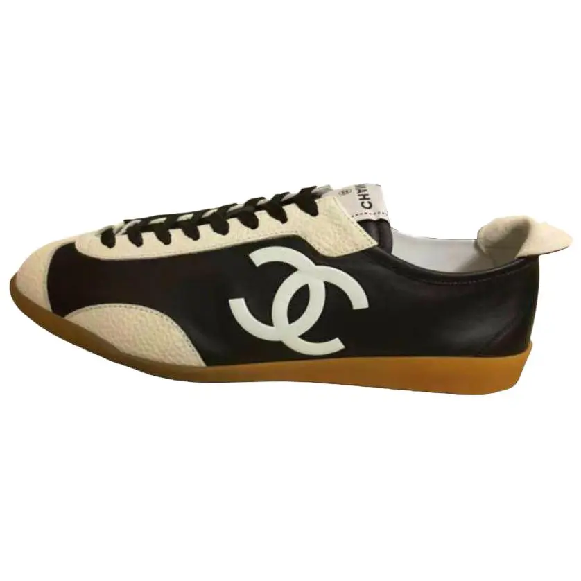 

CHANEL 26P мужские повседневные кроссовки из коровьей кожи low top черные