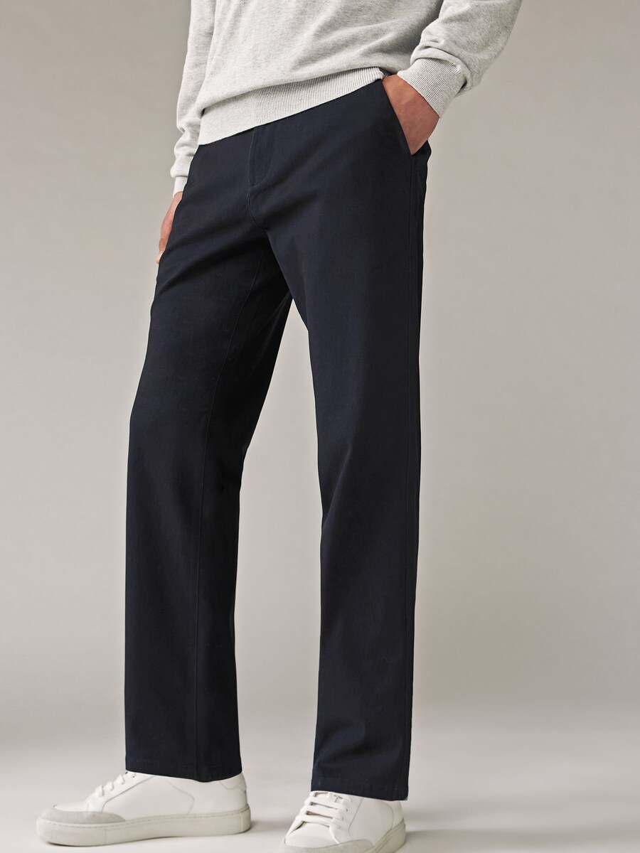 Брюки чинос Next Regular Chino Pants, цвет beige/navy — фото 2