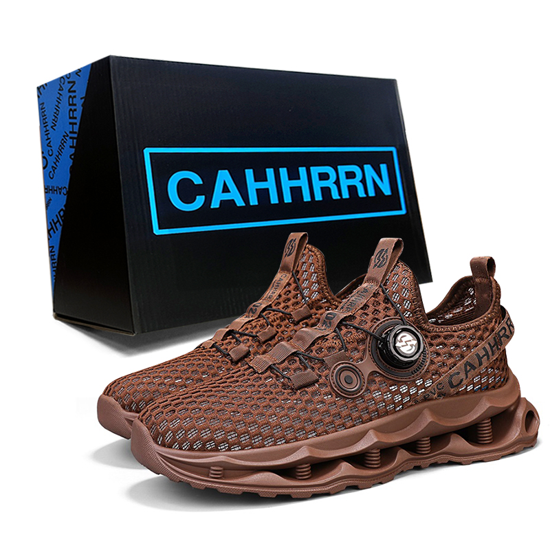 

CAHHRRN Дышащие мужские повседневные низкие кеды коричневого цвета, цвет Brown