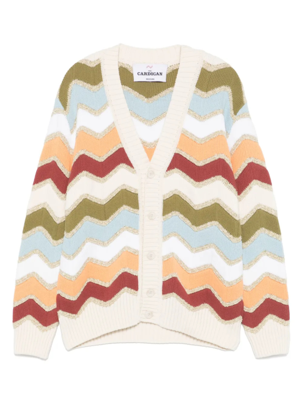 

Кардиган с узором зигзаг Missoni, нейтральный