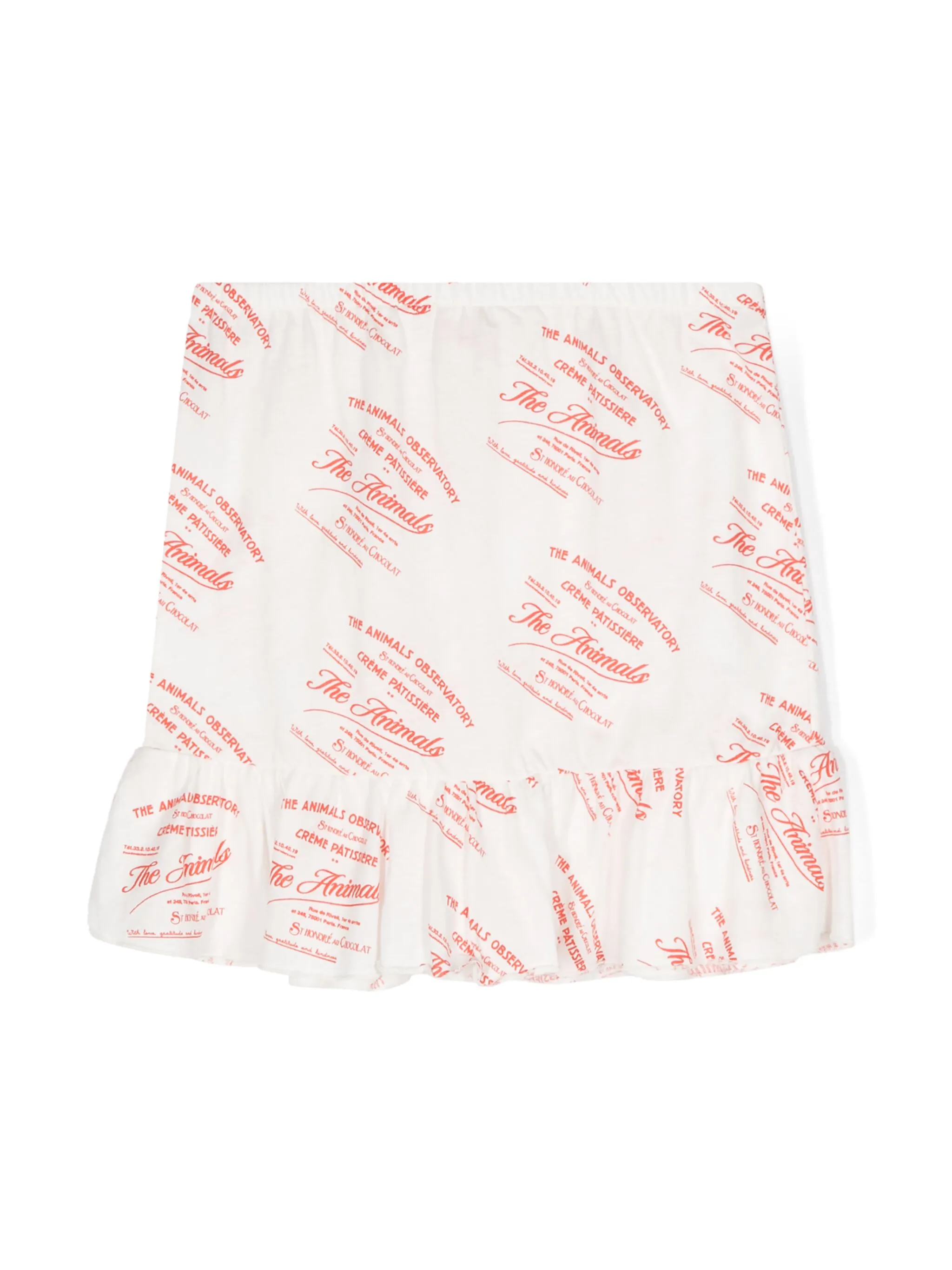 

Юбка мини Manatee The Animals Observatory, белый