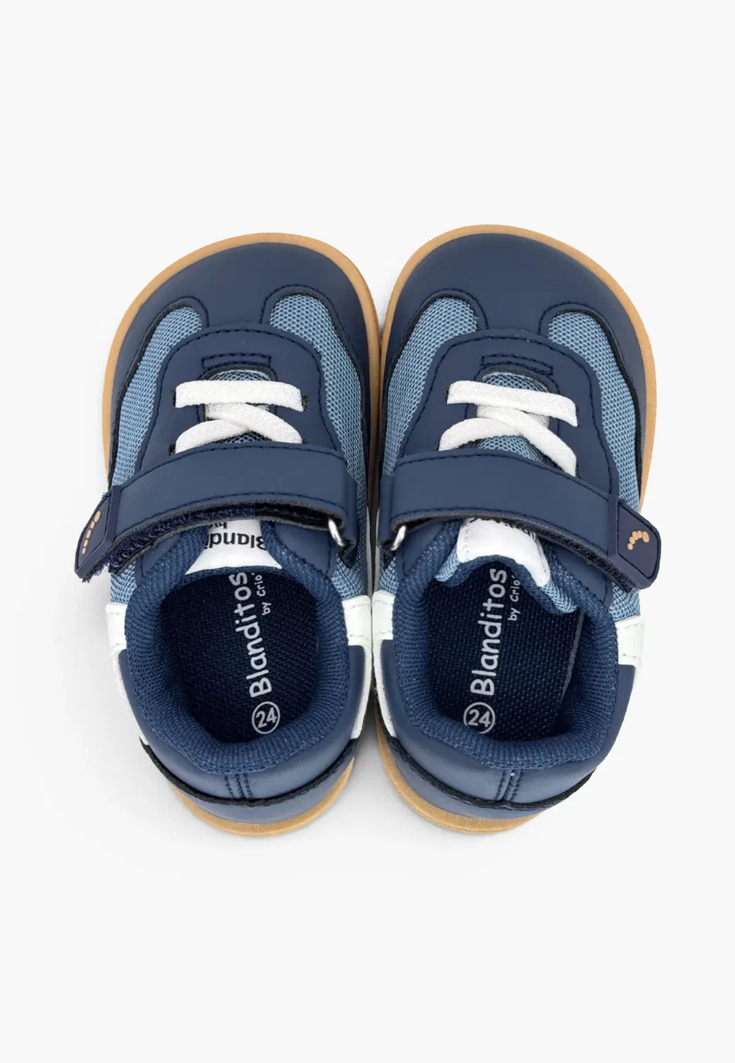 Zapatillas blanditos suela plana colores Combinados унисекс - детская обувь Pisamonas, Azul Marino — фото 3