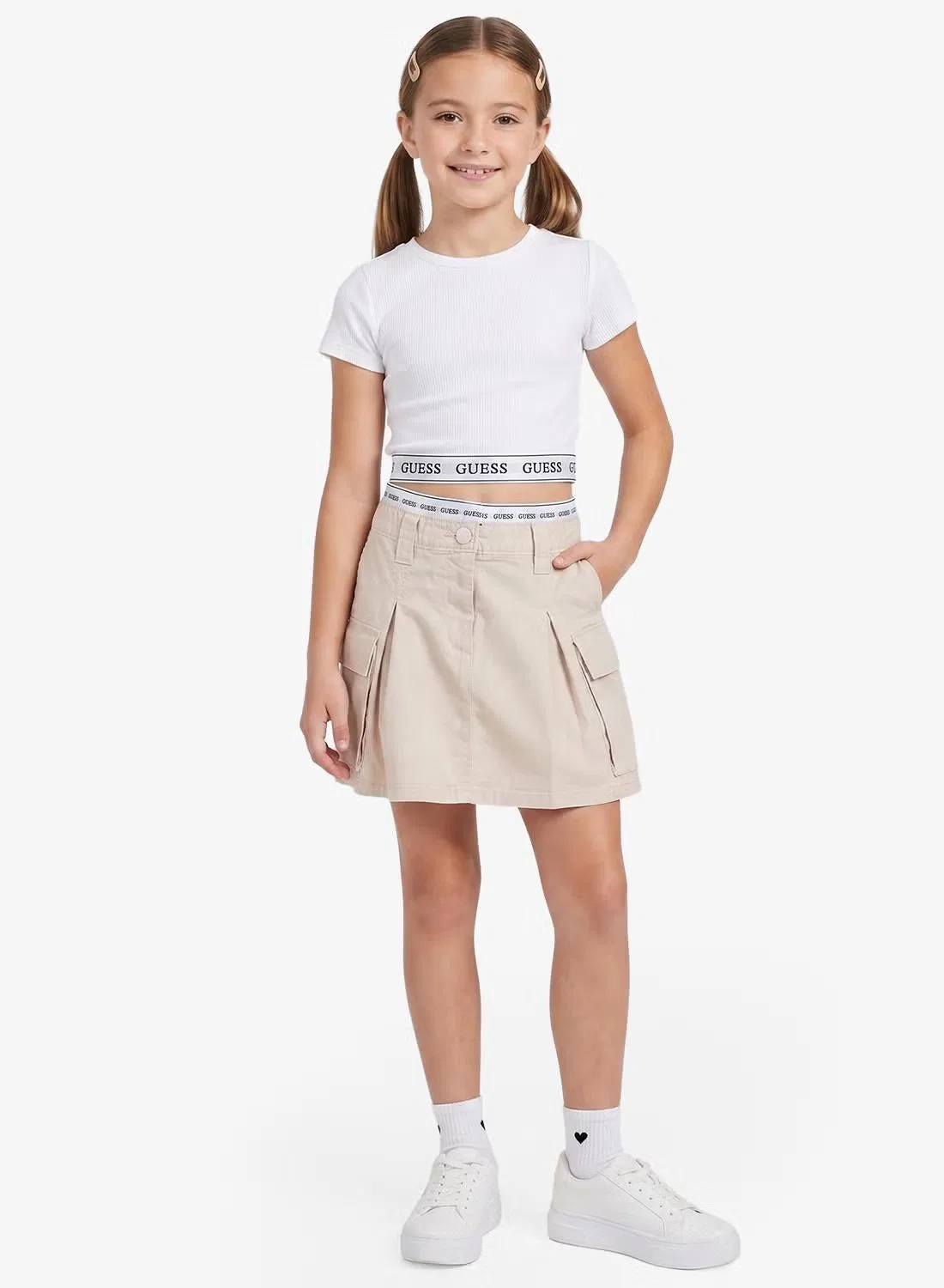 Юбка мини Guess, овсяный