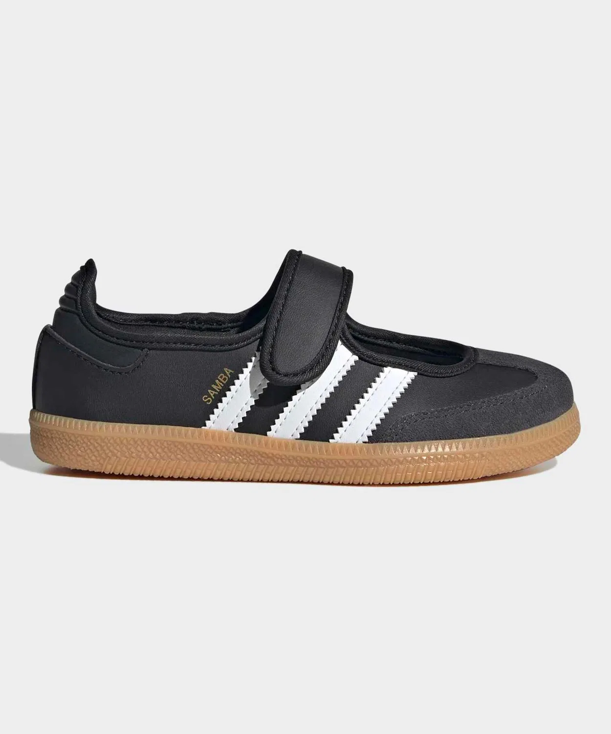 Детские кроссовки с ремешком на липучке Samba Jane Adidas, Black