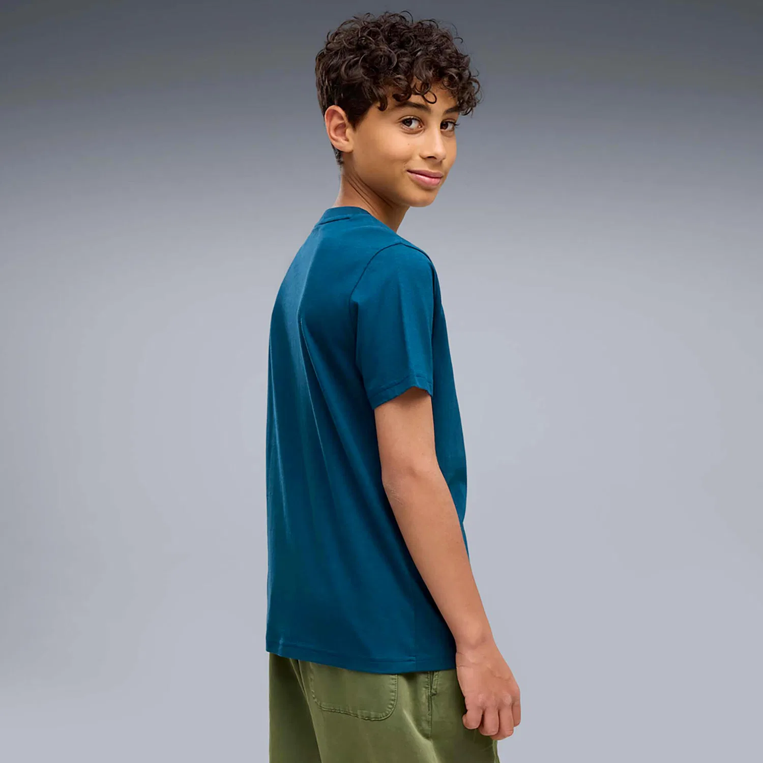 Детская футболка с коротким рукавом Ess 2 Color Small No. 1 Logo Tee B Puma, BLAU — фото 3