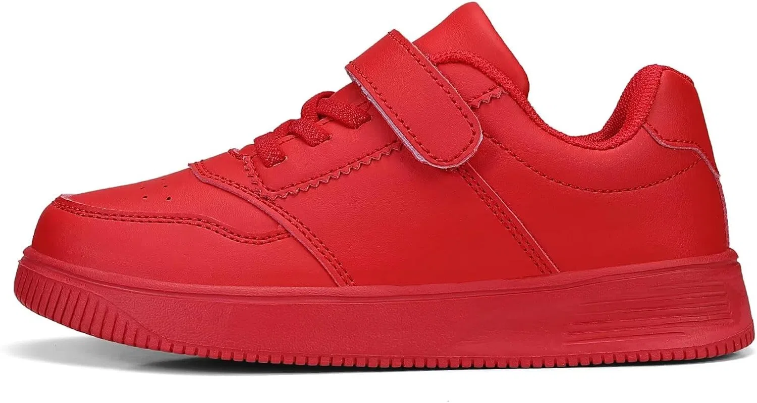 Детские кроссовки из кожи с принтом DSWED, Leather Wear-Red — фото 4