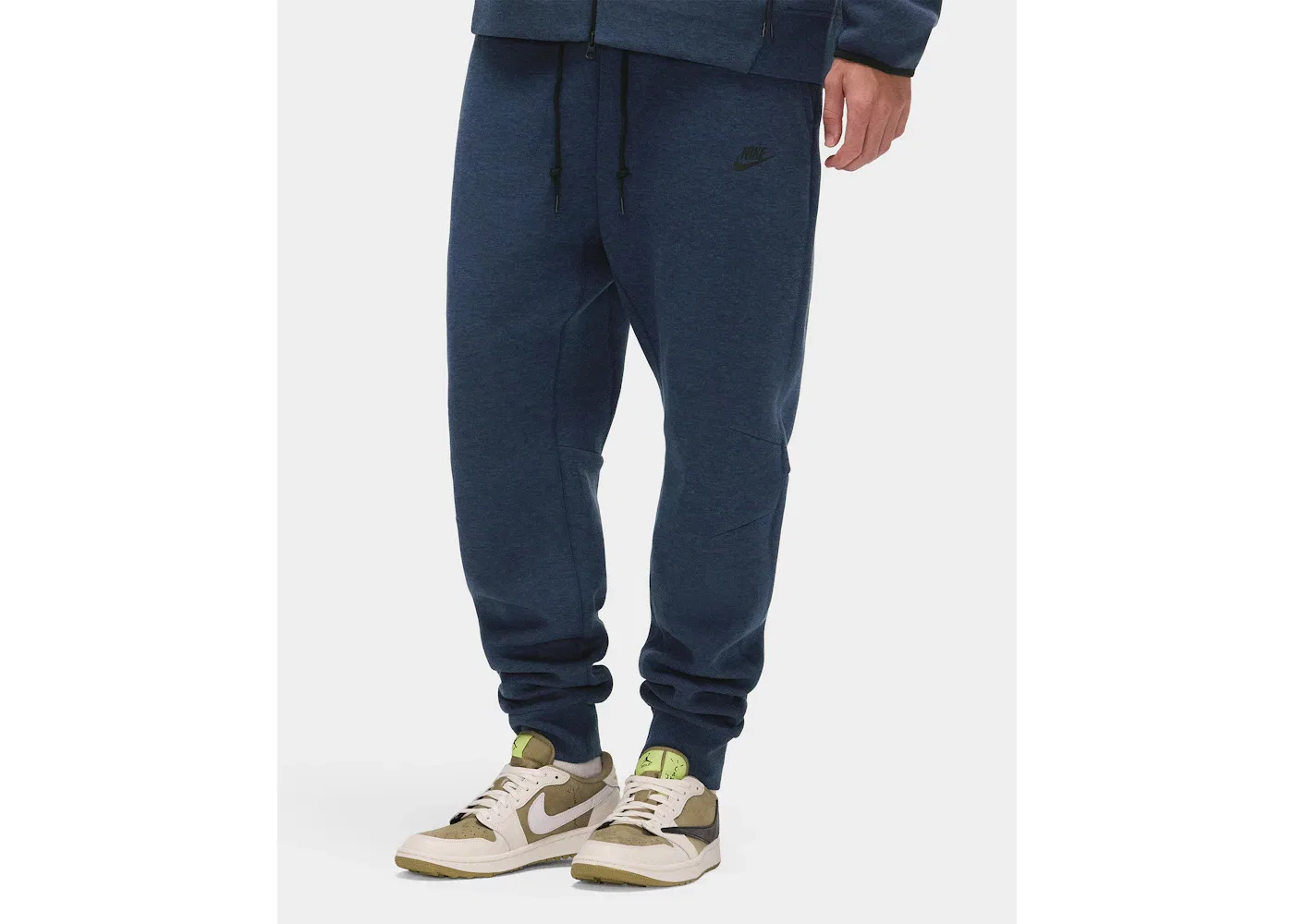 Мужские спортивные брюки из футера Tech Fleece Nike Joggers, Obsidian Heather/Black