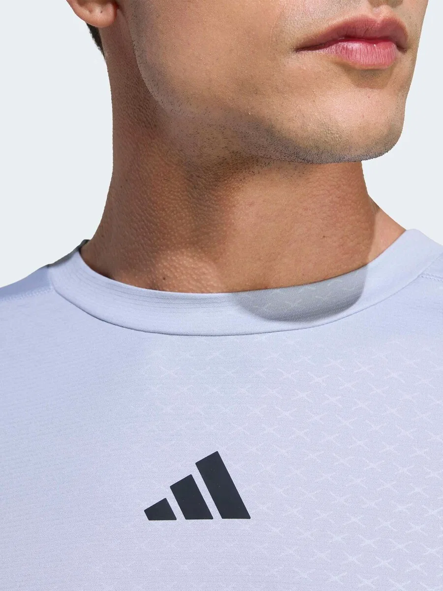 Спортивная футболка ADIDAS PERFORMANCE Performance Shirt 'D4T PrimeLift' светло-голубого цвета — фото 4