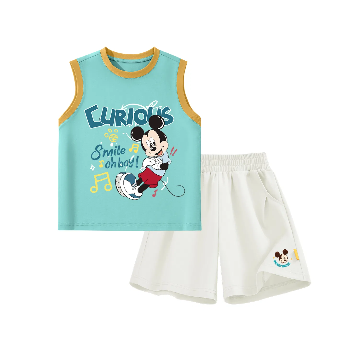 Костюм спортивный повседневный, Disney, Di Relaxed Orange Blue+Di Charming Star K_Bottom Right Mist White