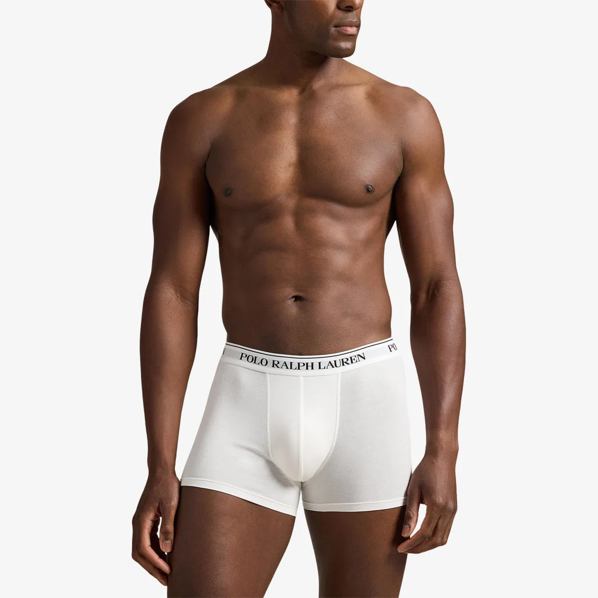 Классический комплект из трех плавок из эластичного хлопка Polo Ralph Lauren, белый/черный — фото 2