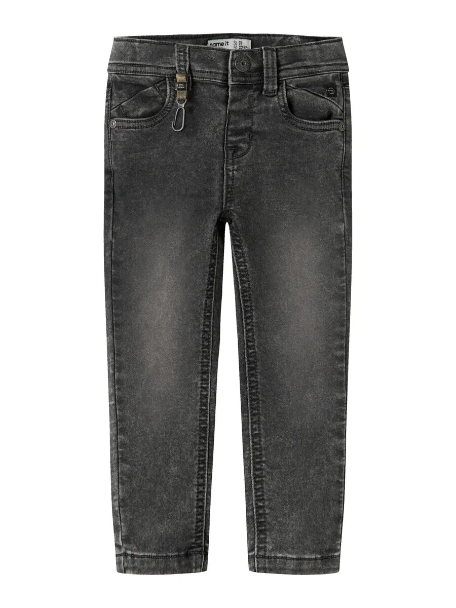 Джинсы NAME IT Slim fit 'NMMTheo' серого цвета