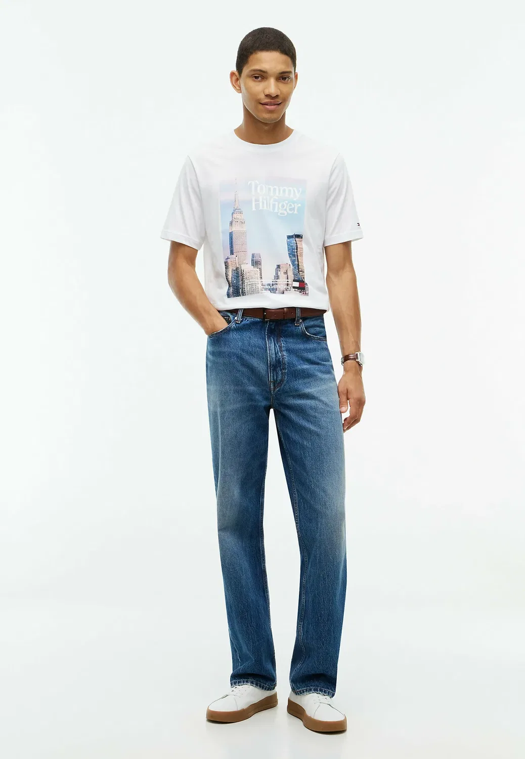 Футболка с фотопринтом - футболка с принтом Tommy Hilfiger, White — фото 2